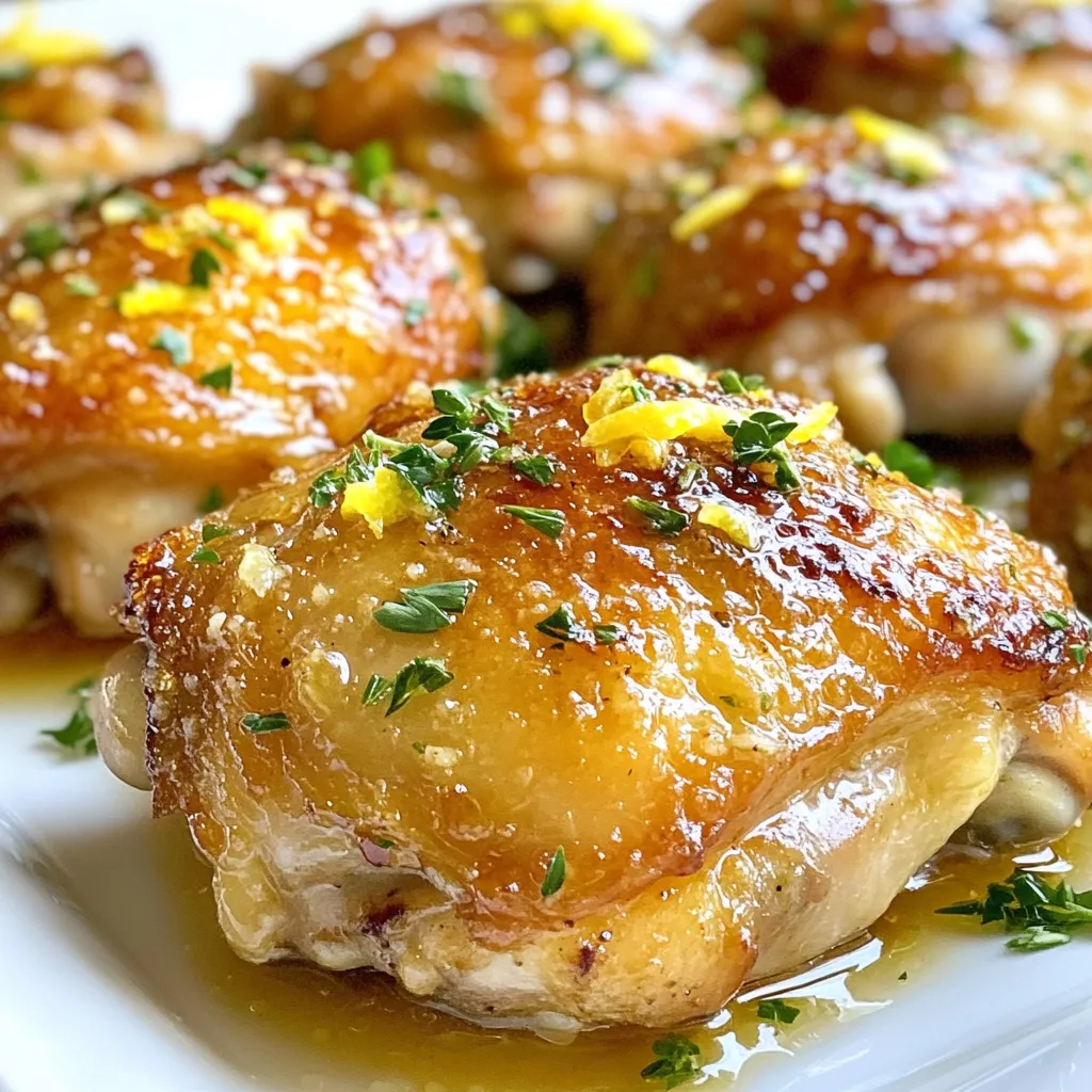 Knoblauch-Butter-Hühnchenschenkel Lecker und Saftig