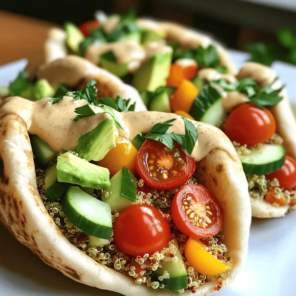 Veggie Stuffed Pita Pockets Einfache und frische Idee