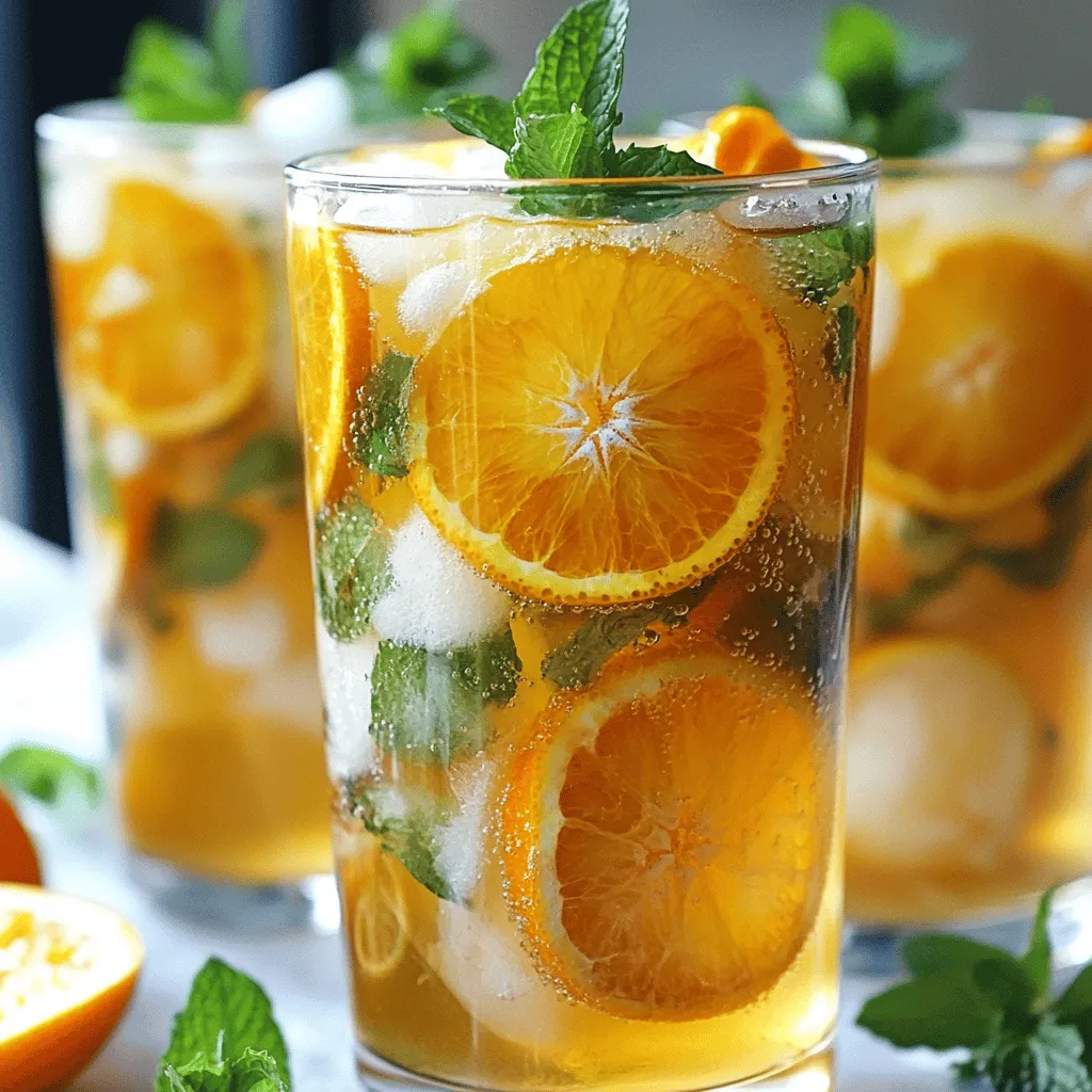 Einfaches Orangen-Zimt-Eistee Rezept für den Sommer