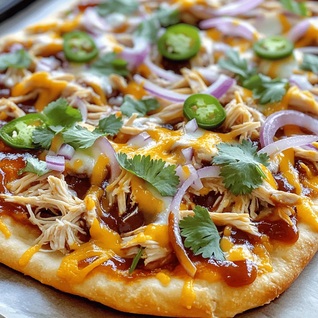 BBQ Chicken Flatbread Pizza Lecker und Einfache Zubereitung