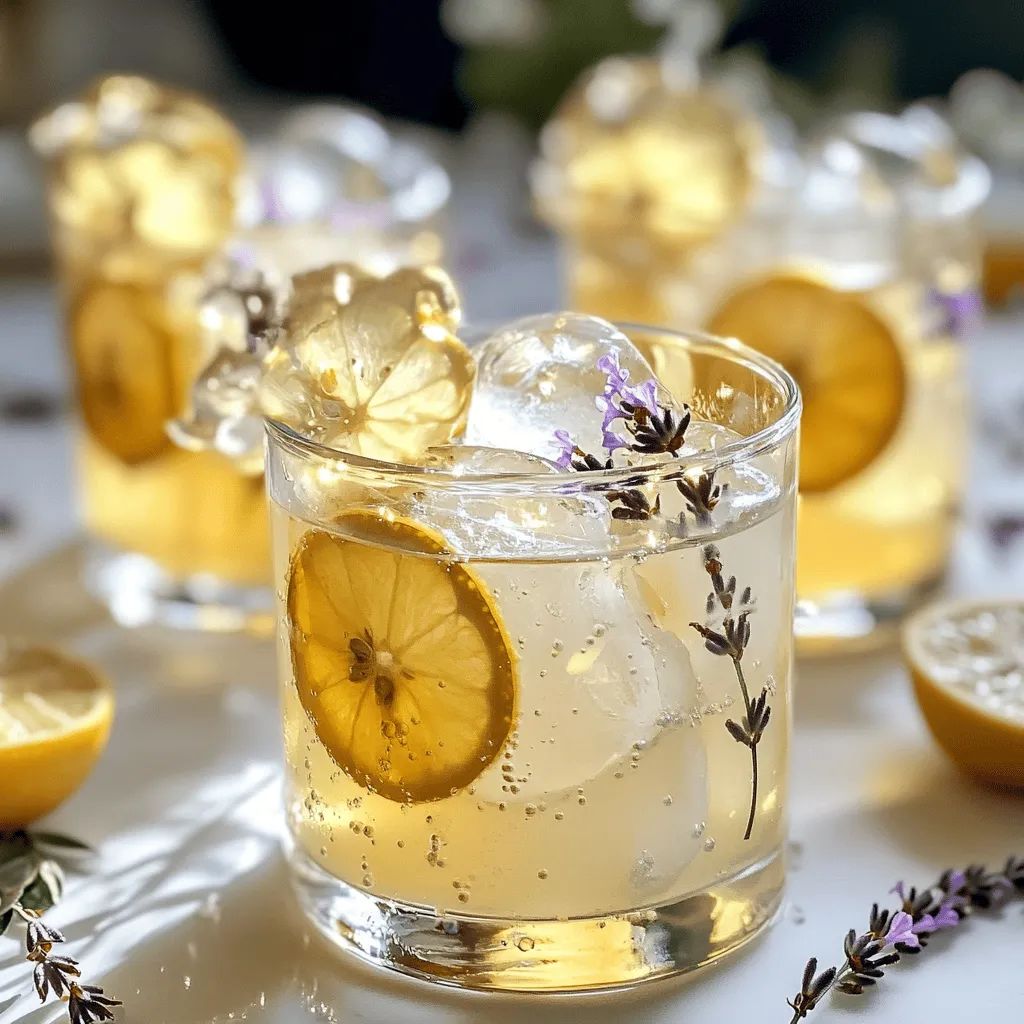 Sprudelnde Lavendel-Limonade erfrischend und lecker