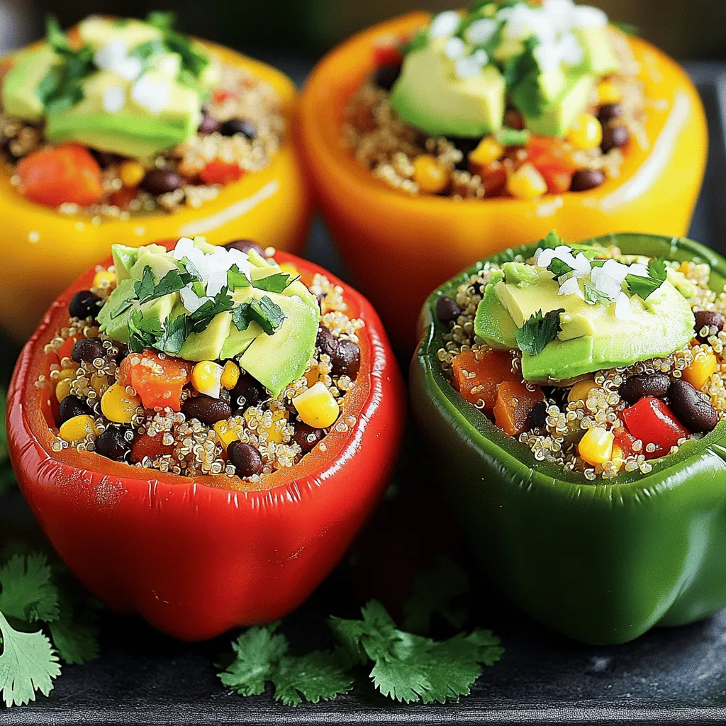 Mexican Quinoa Stuffed Peppers Lecker und Nahrhaft