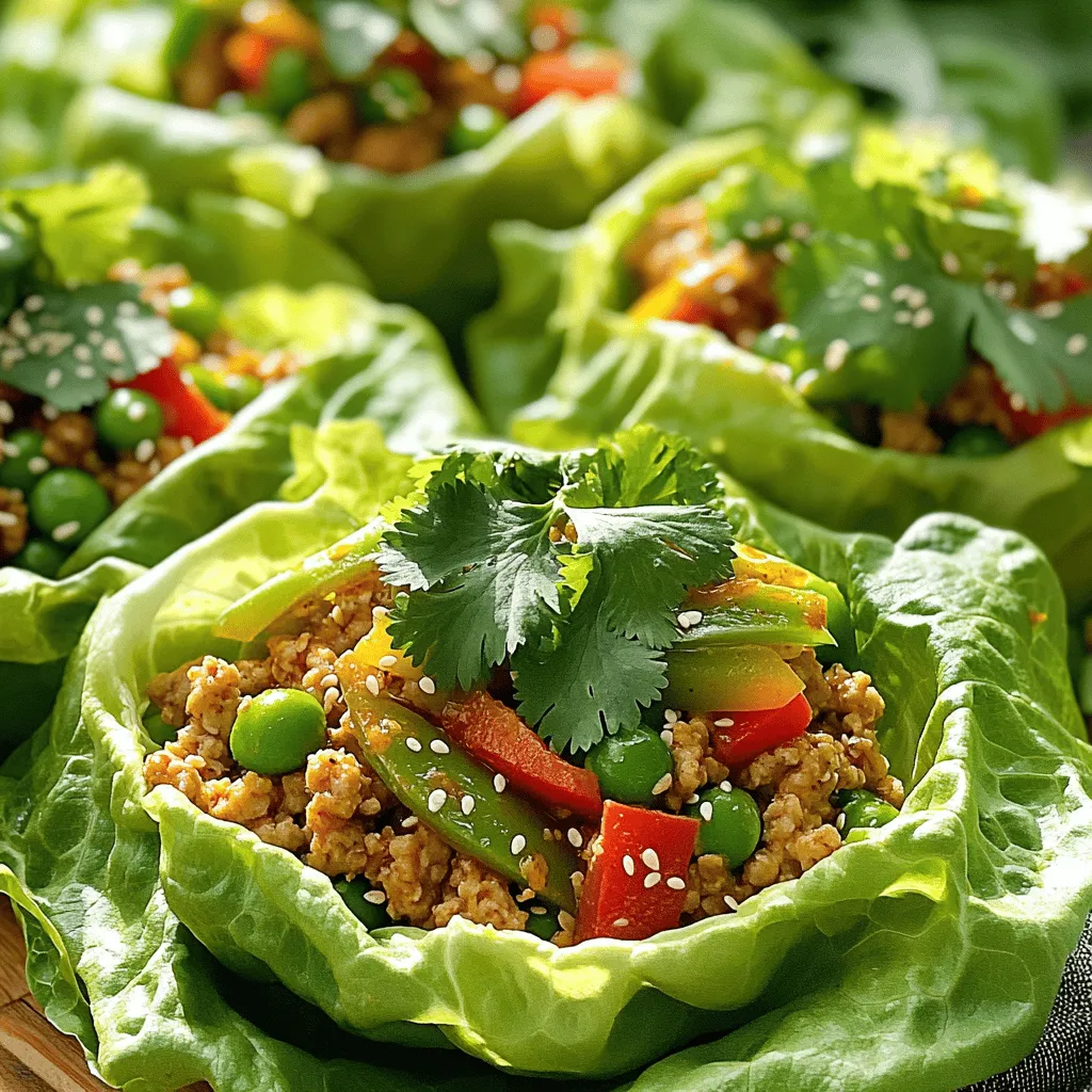 Sweet Chili Chicken Lettuce Cups Einfache Genussidee