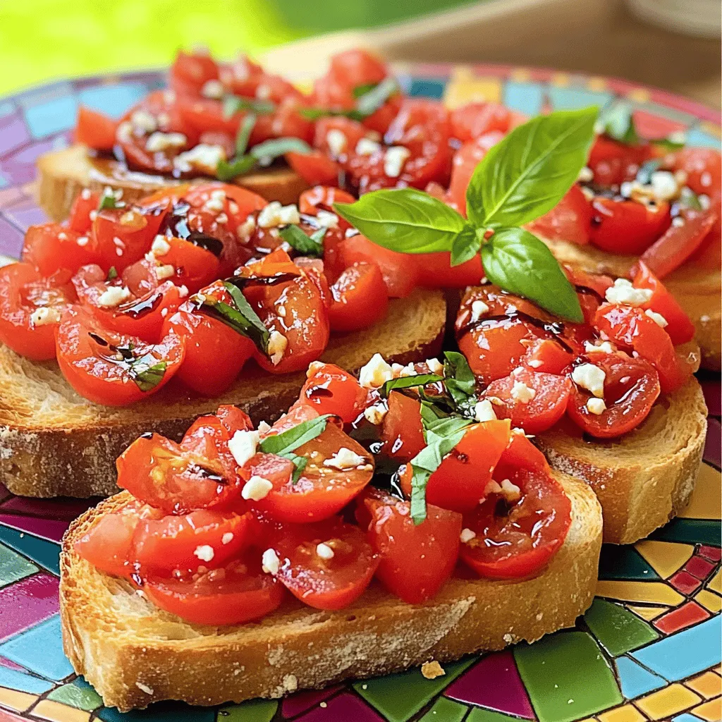 Frische Tomaten-Basilikum-Bruschetta Rezeptidee