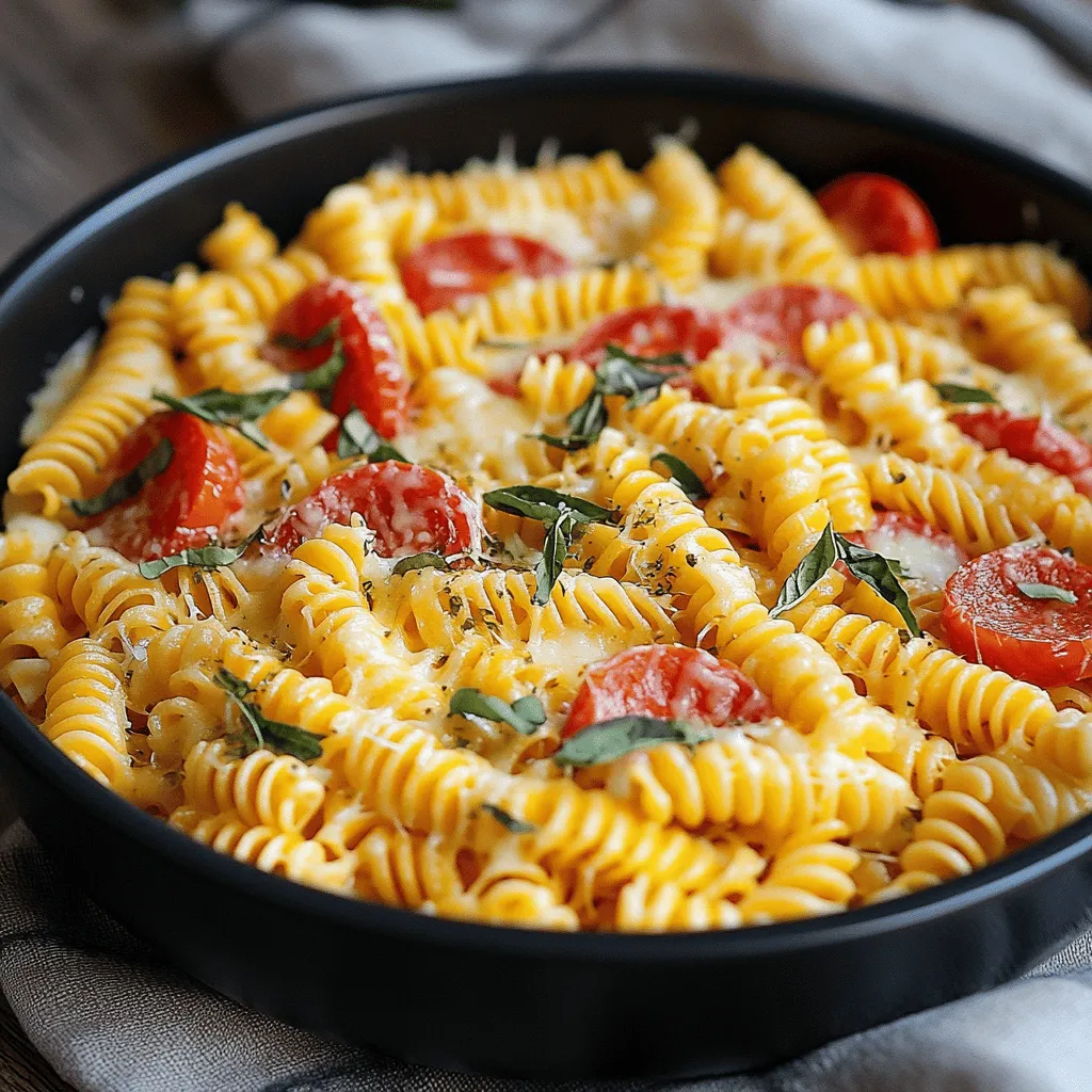 Käsebutter-Pizza-Pasta Rezept für dein Abendessen