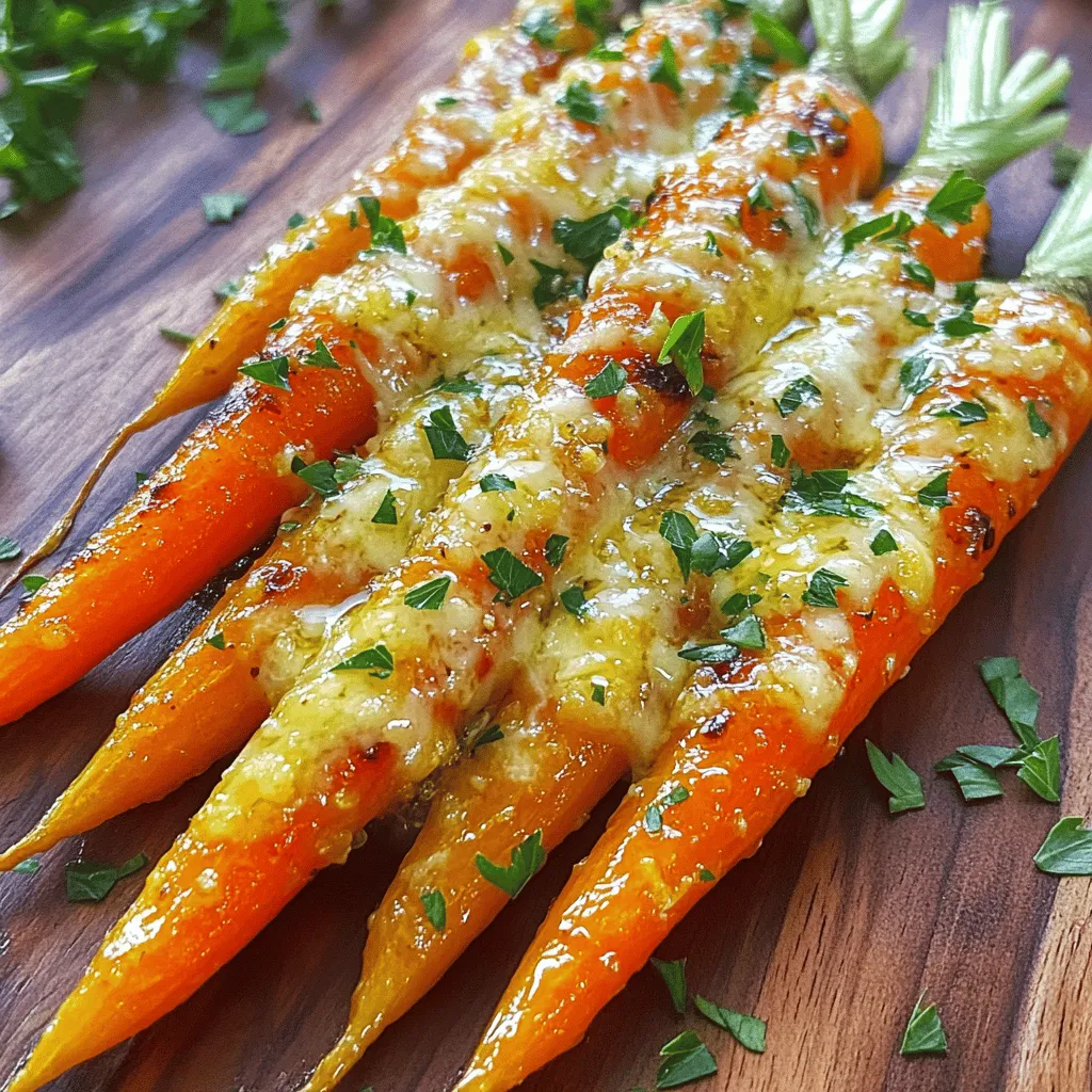 Roasted Garlic Parmesan Carrots Leckere Beilage