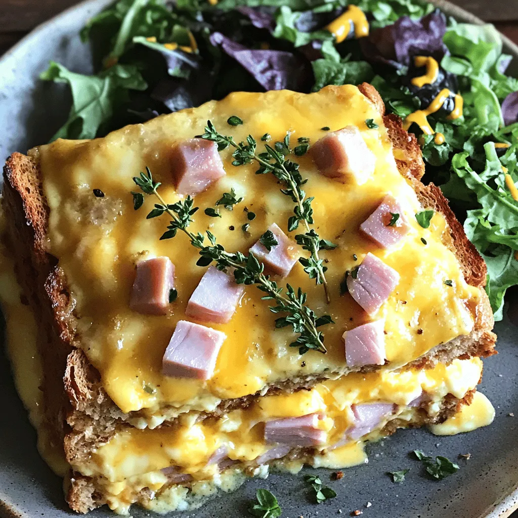 Croque Monsieur Frühstücksauflauf Einfaches Rezept