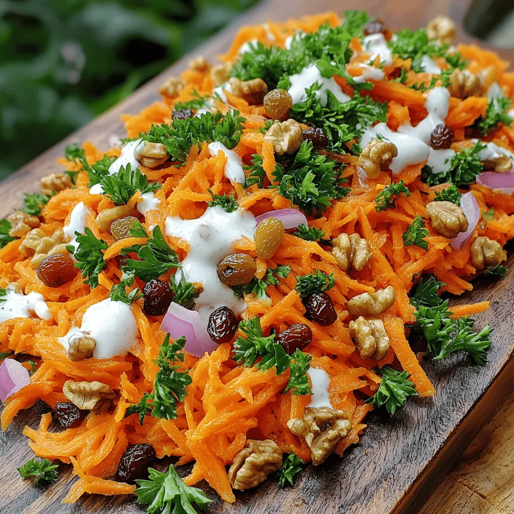 Crunchy Bistro Carrot Salad Frisch und Einfache Zubereitung