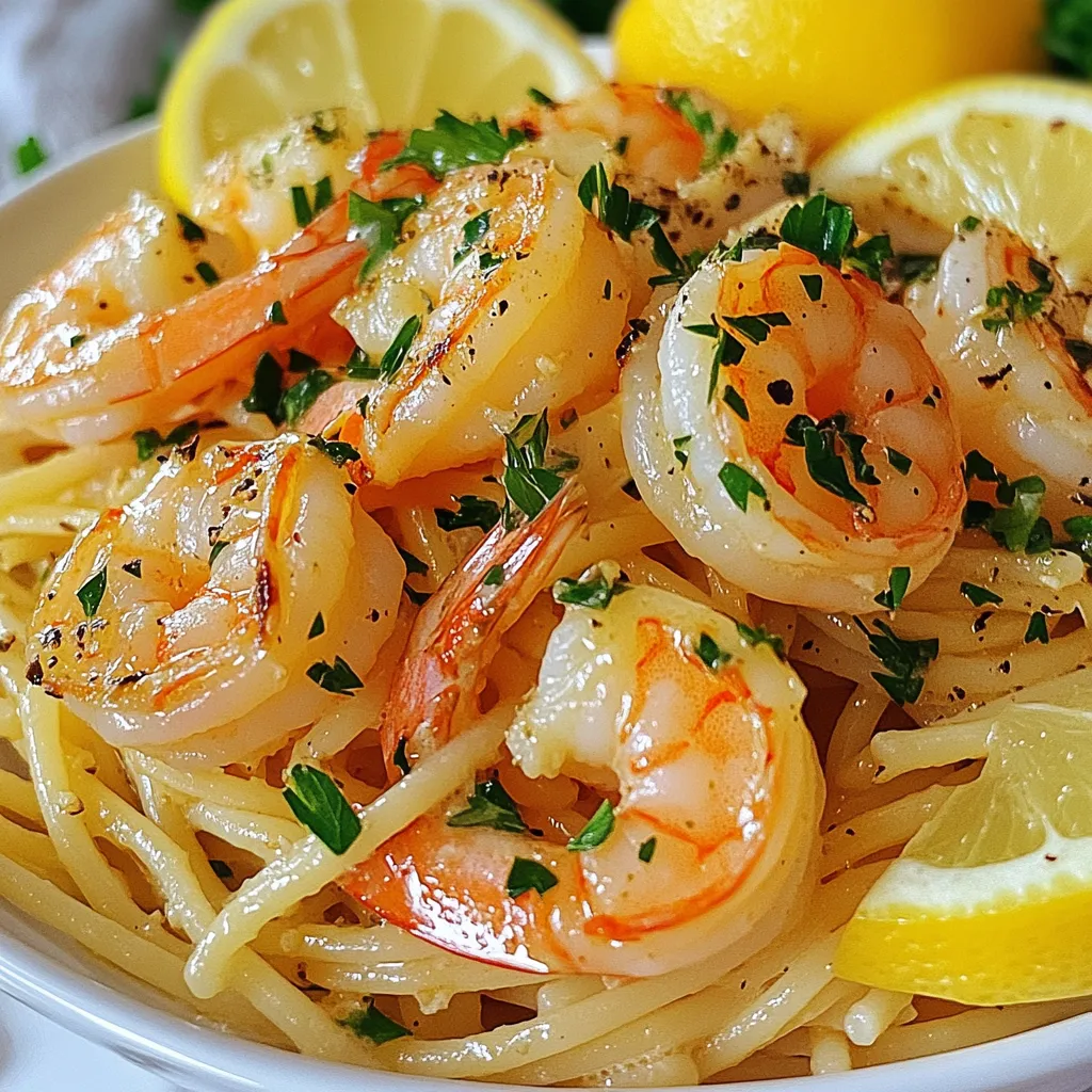 Schmackhafte Garnelen Scampi Linguine Einfache Anleitung