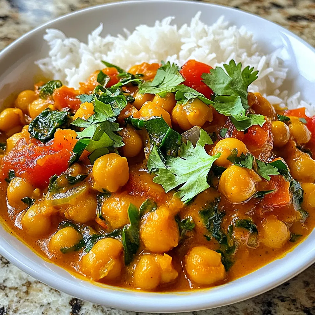 Creamy Coconut Chickpea Curry Einfach und Lecker