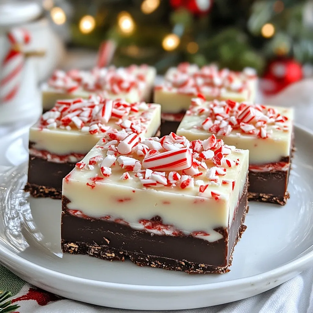 Peppermint Bark Fudge Leckere Mischung für Festtage