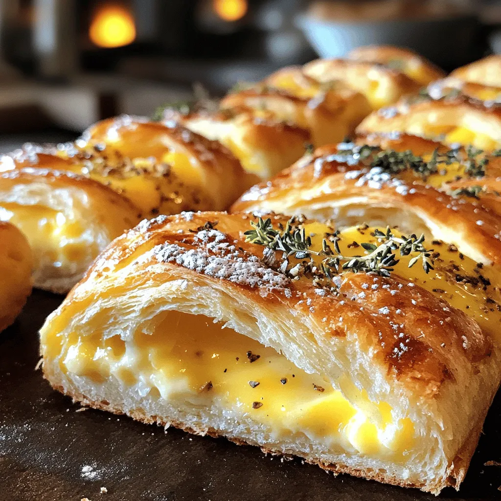 Baked Ham and Cheese Croissants Leckerer Genuss