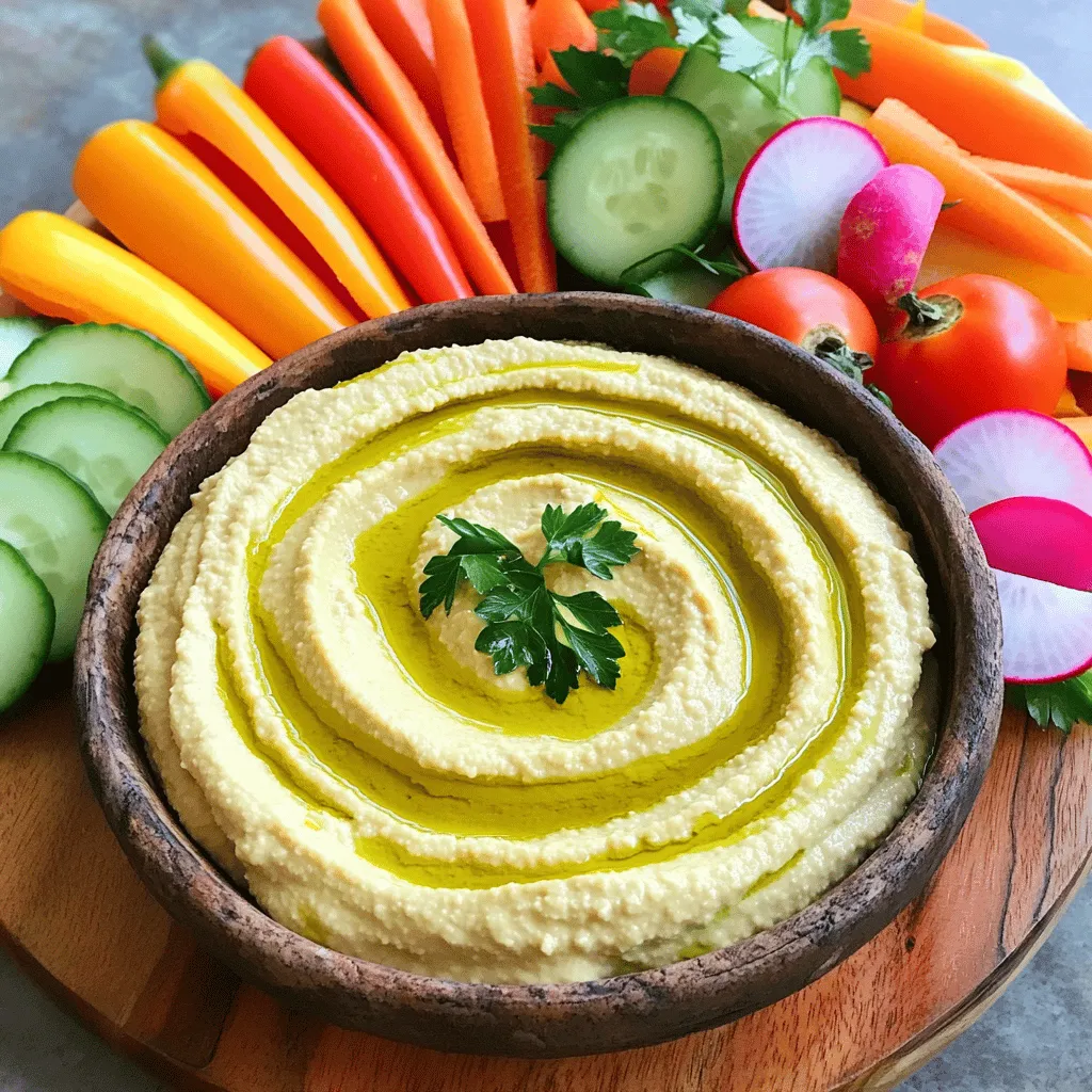 Hummus und Veggie Platter Nährstoffreiche Köstlichkeit