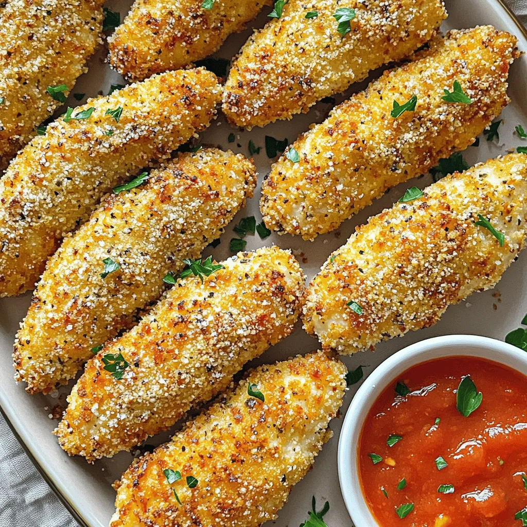 Baked Parmesan Chicken Tenders Knusprig und Lecker