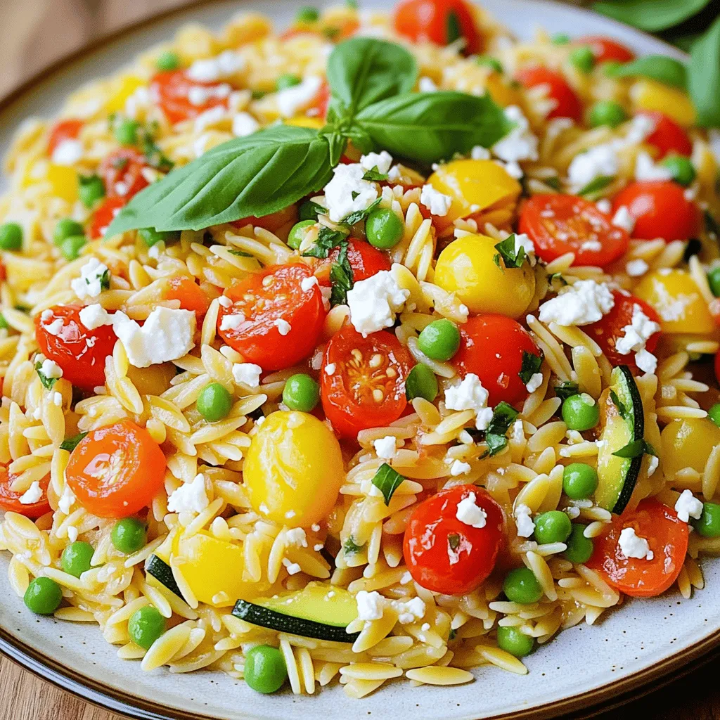 Orzo pasta ist eine kleine, reisförmige Teigware. Man findet sie oft in italienischen Gerichten. Orzo wird aus Hartweizengrieß hergestellt. Deshalb hat es einen festen Biss und eine angenehme Textur.