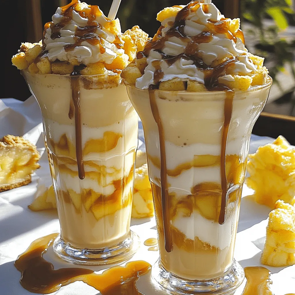 Karamell-Apfel-Pie-Milchshake Rezept für Genuss