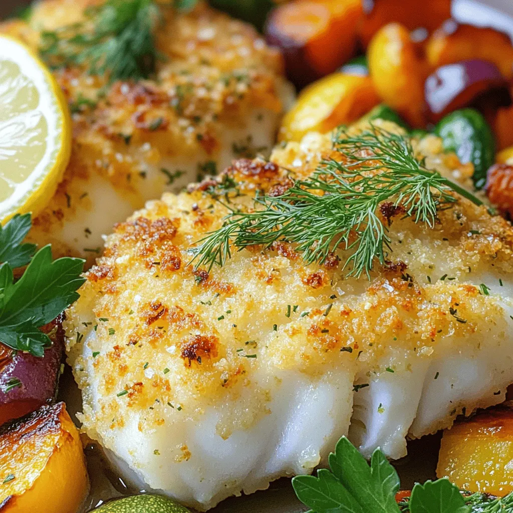 Knusprige Kräuter-Kabeljaufilets Einfache und Leckereien