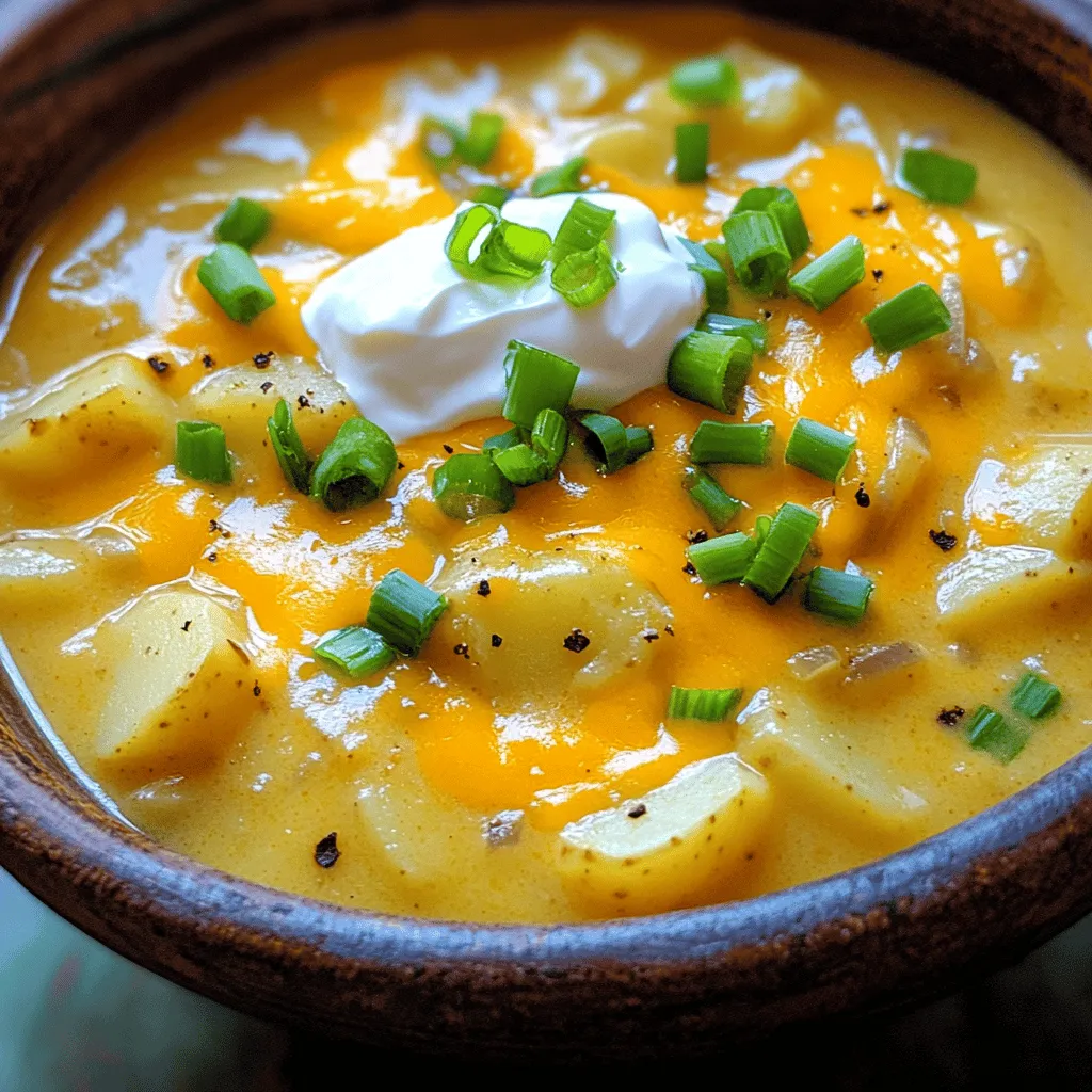 Slow Cooker Cheesy Potato Soup Einfach und Herzhaft