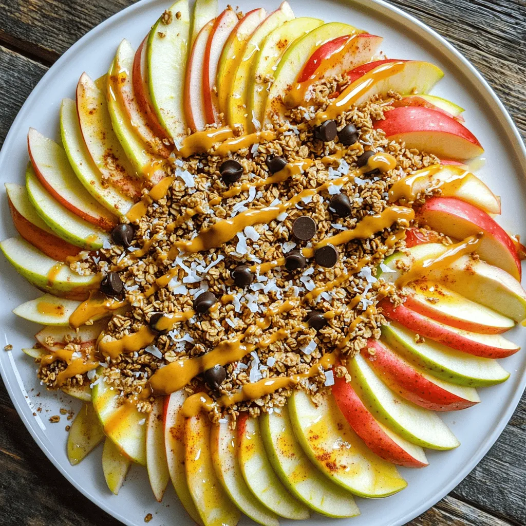 Gesunde Apfel-Nachos Schnelles und einfaches Rezept
