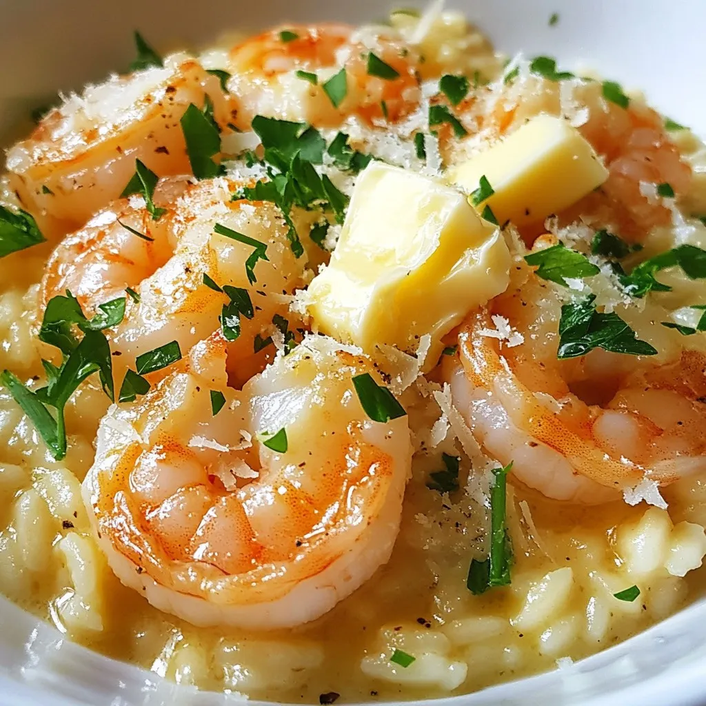 Knoblauch-Butter Garnelen-Risotto für jeden Anlass