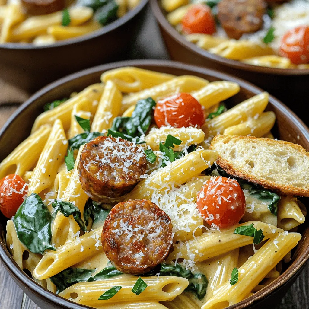 One-Pot Creamy Cajun Sausage Pasta Schnelle Freude