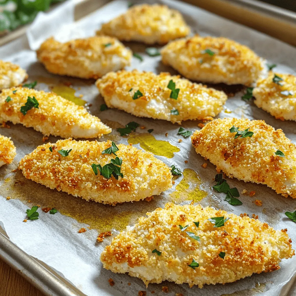 Krosse gebackene Hühnerstreifen leicht gemacht