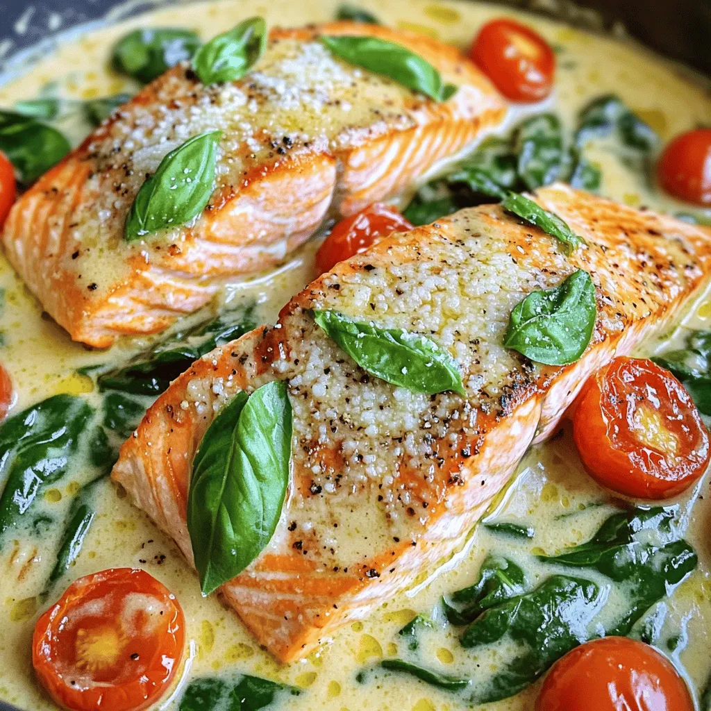 Creamy Tuscan Salmon Einfache und köstliche Speise
