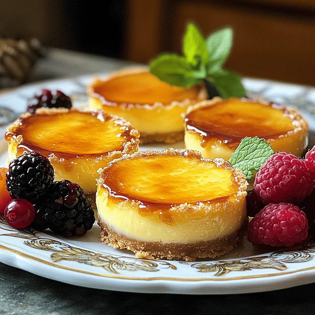 Mini Crème Brûlée Cheesecakes Lecker und Cremig Genießen