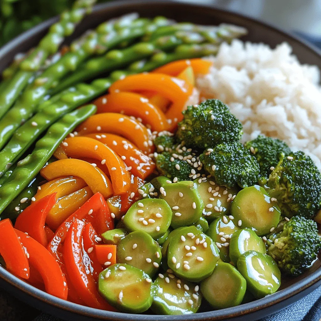 Die Zutaten für das Frühlingsgemüse-Stir-Fry sind frisch und bunt. Sie bringen den Geschmack des Frühlings in deine Küche. Hier sind die Zutaten, die du benötigst: