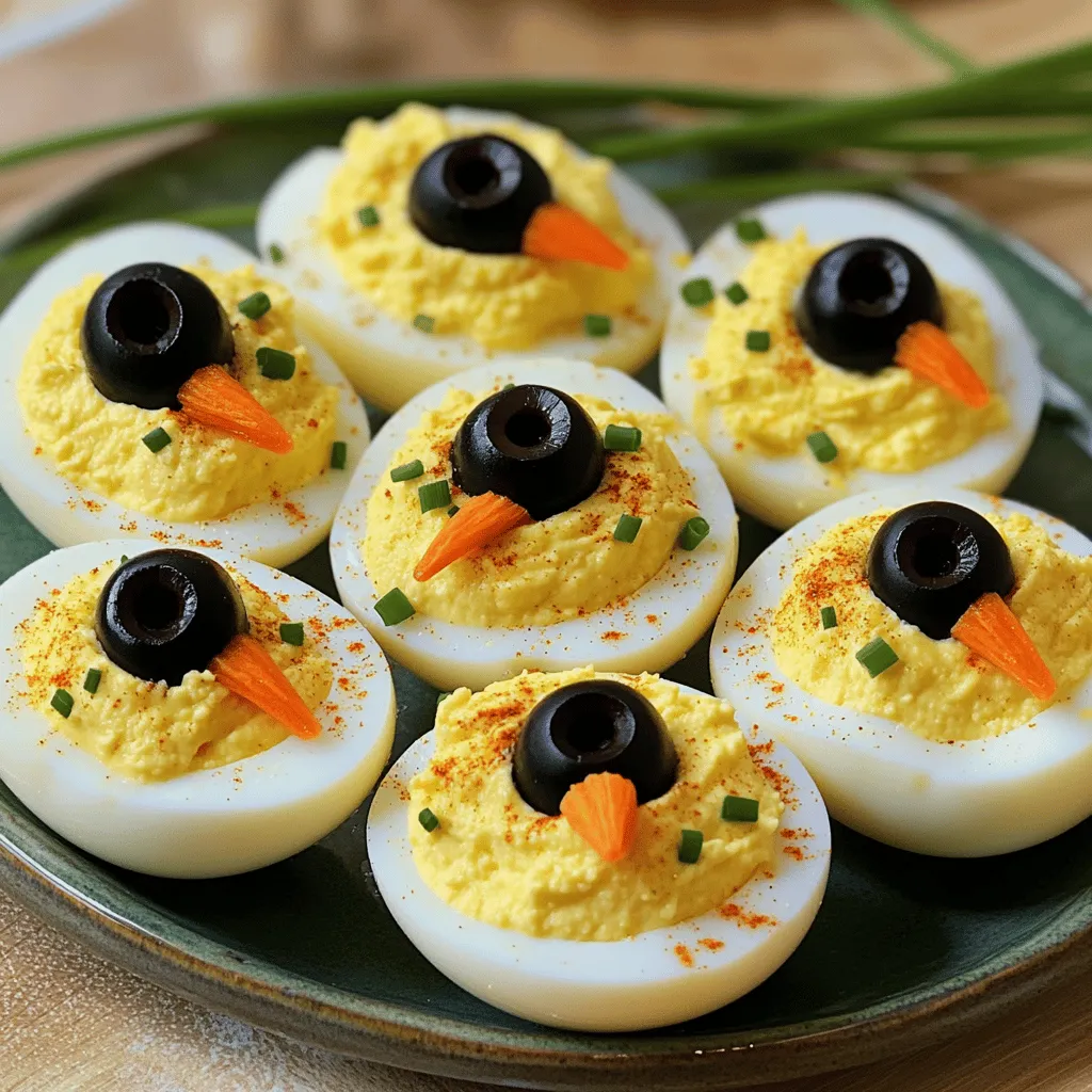 Deviled Egg Chicks Rezept Lecker und Kreativ Gestalten