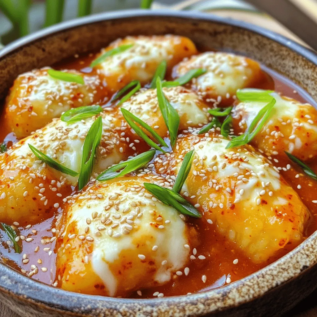 Käse Tteokbokki Einfaches und köstliches Rezept