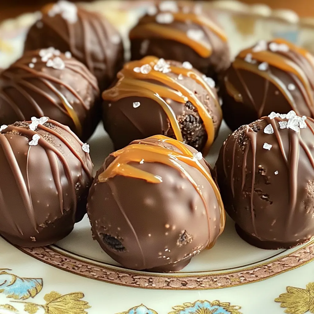 No-Bake Salted Caramel Oreo Truffles Einfaches Rezept