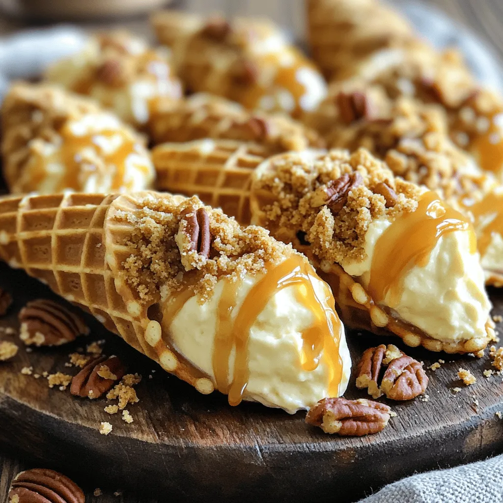 Cheesecake Praline Cones Cremig und Einfach Zubereiten