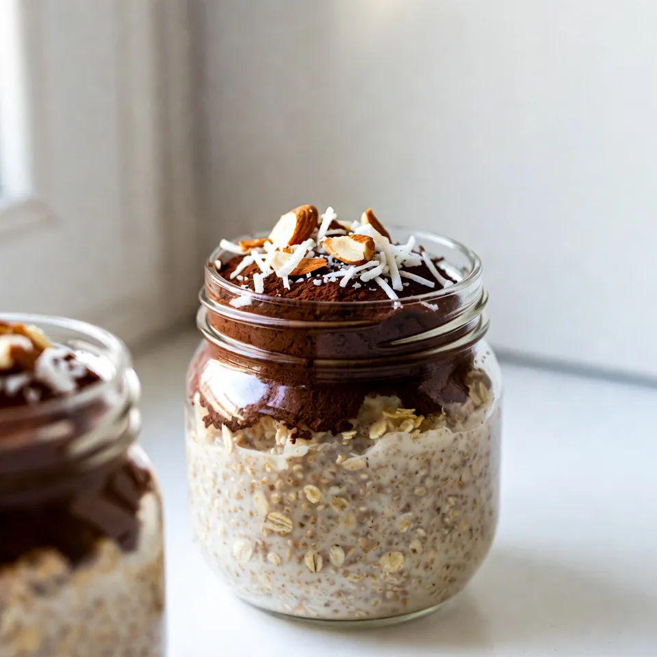 Almond Joy Overnight Oats Köstliches Frühstücksrezept