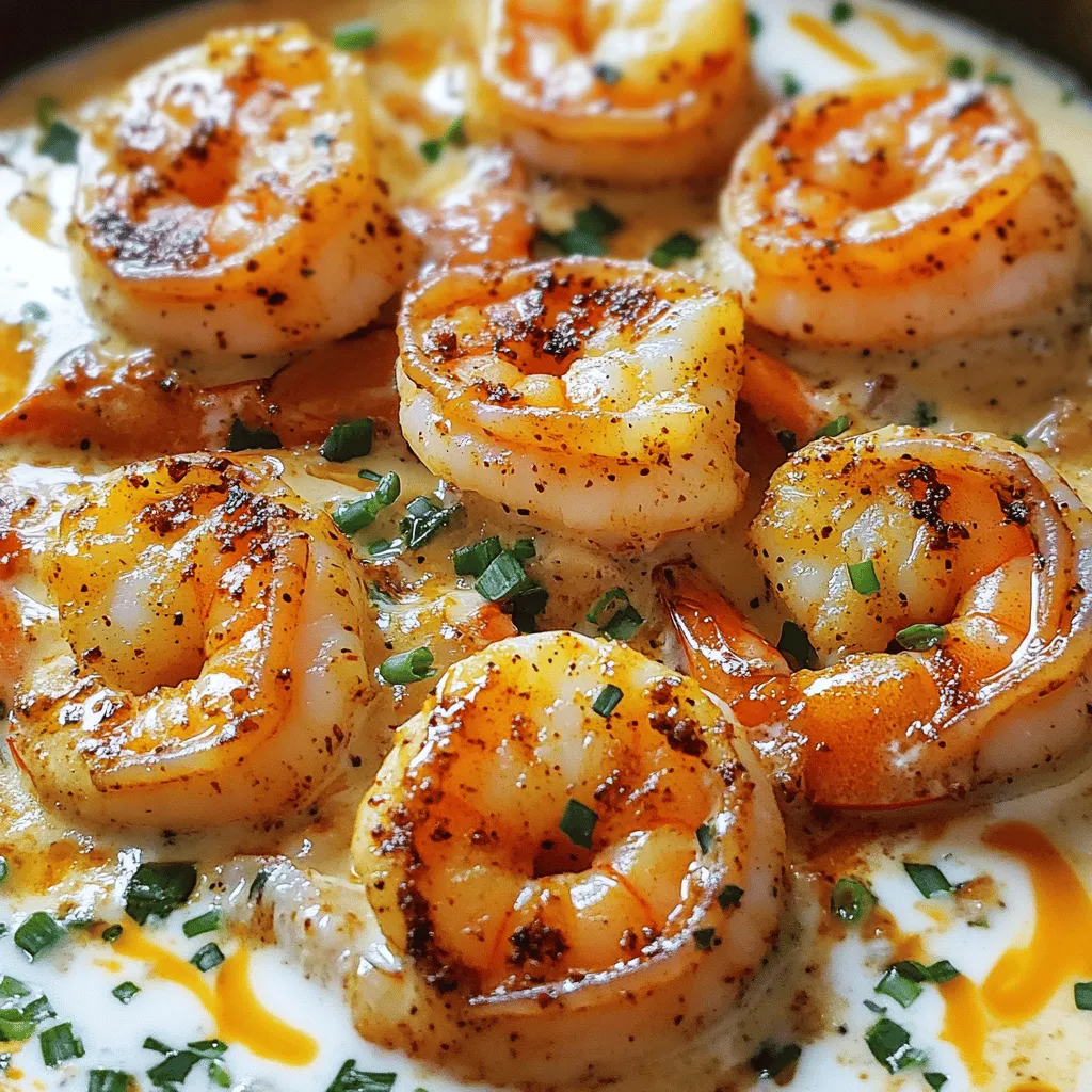 Für dieses Cajun Shrimp Rezept benötigst du frische und einfache Zutaten. Du brauchst 200 g Garnelen und 200 g Lachsfilet. Die Garnelen sollten geschält und entdarmt sein. Der Lachs muss in Würfel geschnitten werden. Du brauchst auch 2 Esslöffel Cajun-Gewürzmischung und 2 Esslöffel Olivenöl. Für die Knoblauchcreme-Sauce brauchst du 3 Knoblauchzehen, 200 ml Sahne, 1 Teelöffel Zitronensaft, Salz und Pfeffer. Frischer Schnittlauch dient zur Garnitur. Du kannst das Gericht mit 1 Tasse gekochtem Reis oder Pasta servieren.