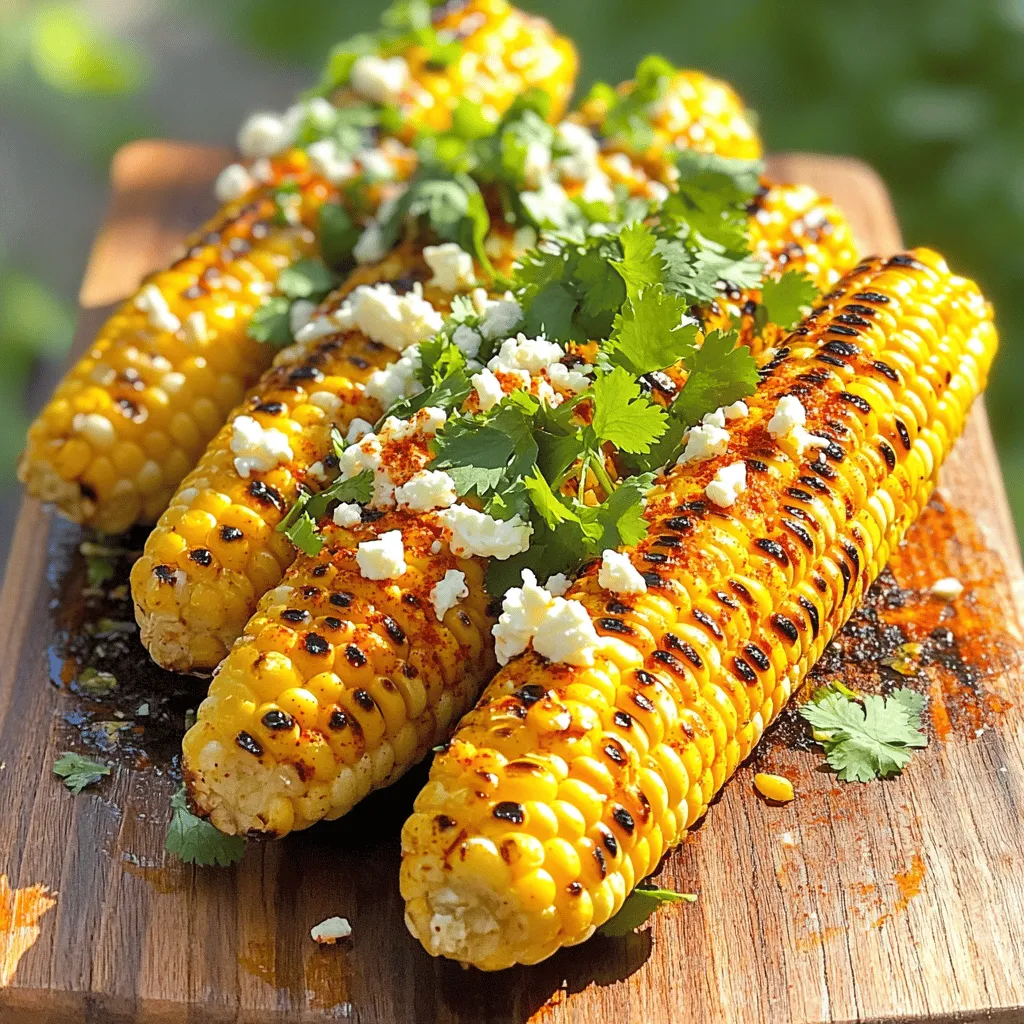Chili Lime Gegrillter Mais Köstlicher Grillgenuss