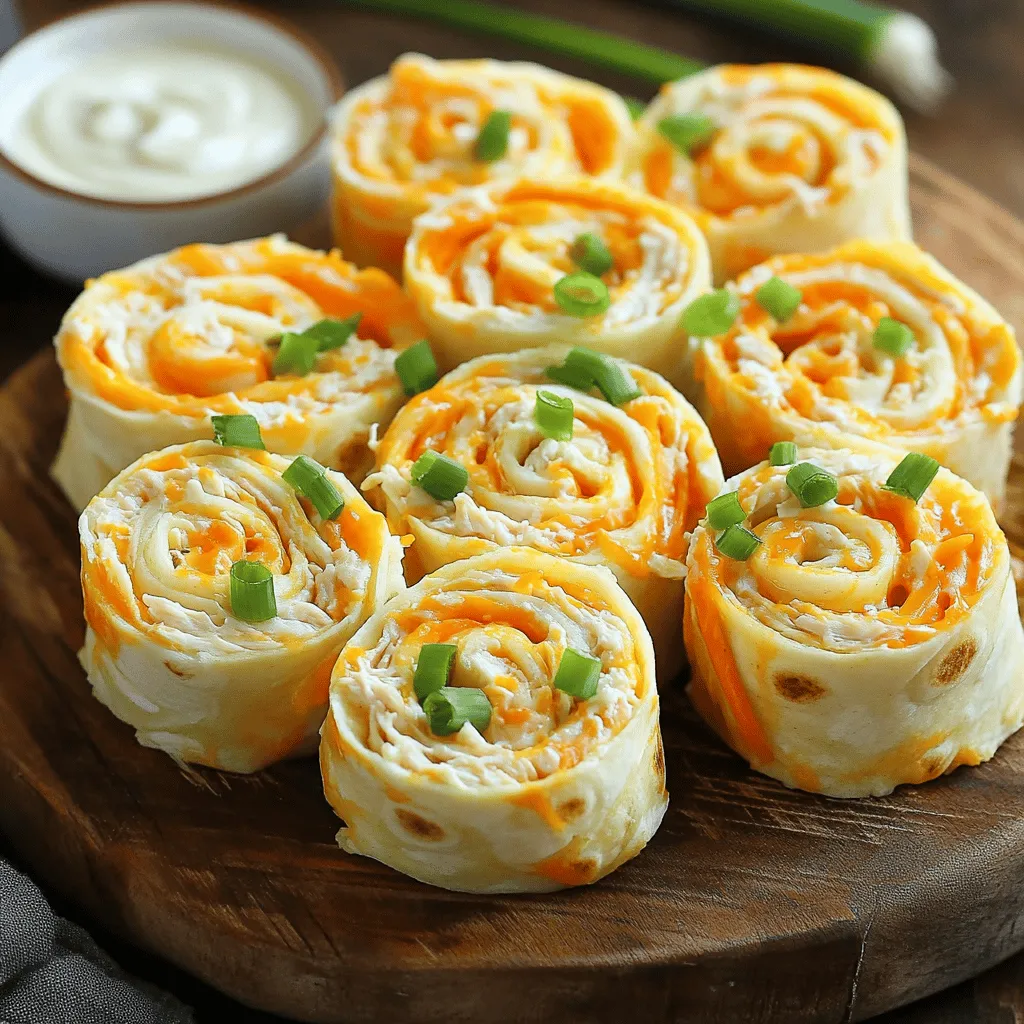 Leckere Buffalo Chicken Pinwheels für jeden Anlass