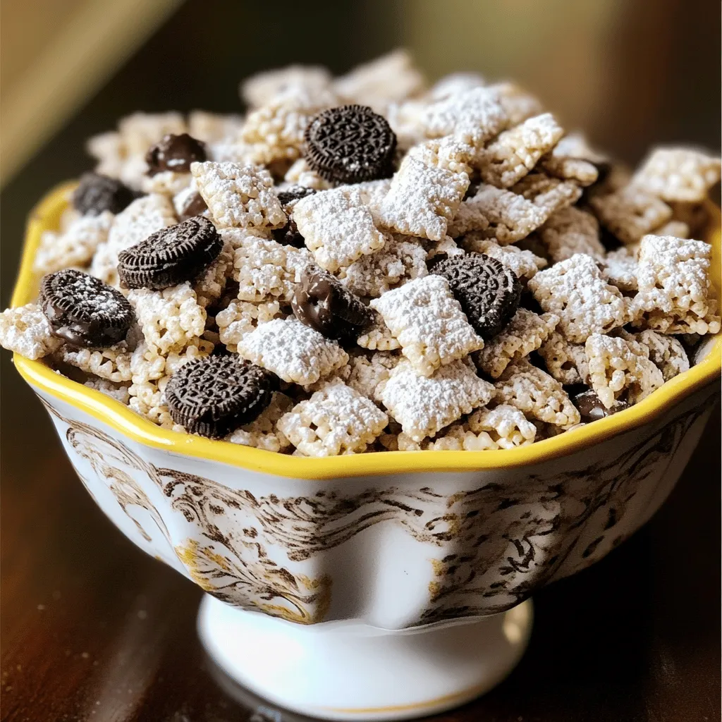 Cookies &#038; Cream Puppy Chow Süßes und Einfaches Rezept
