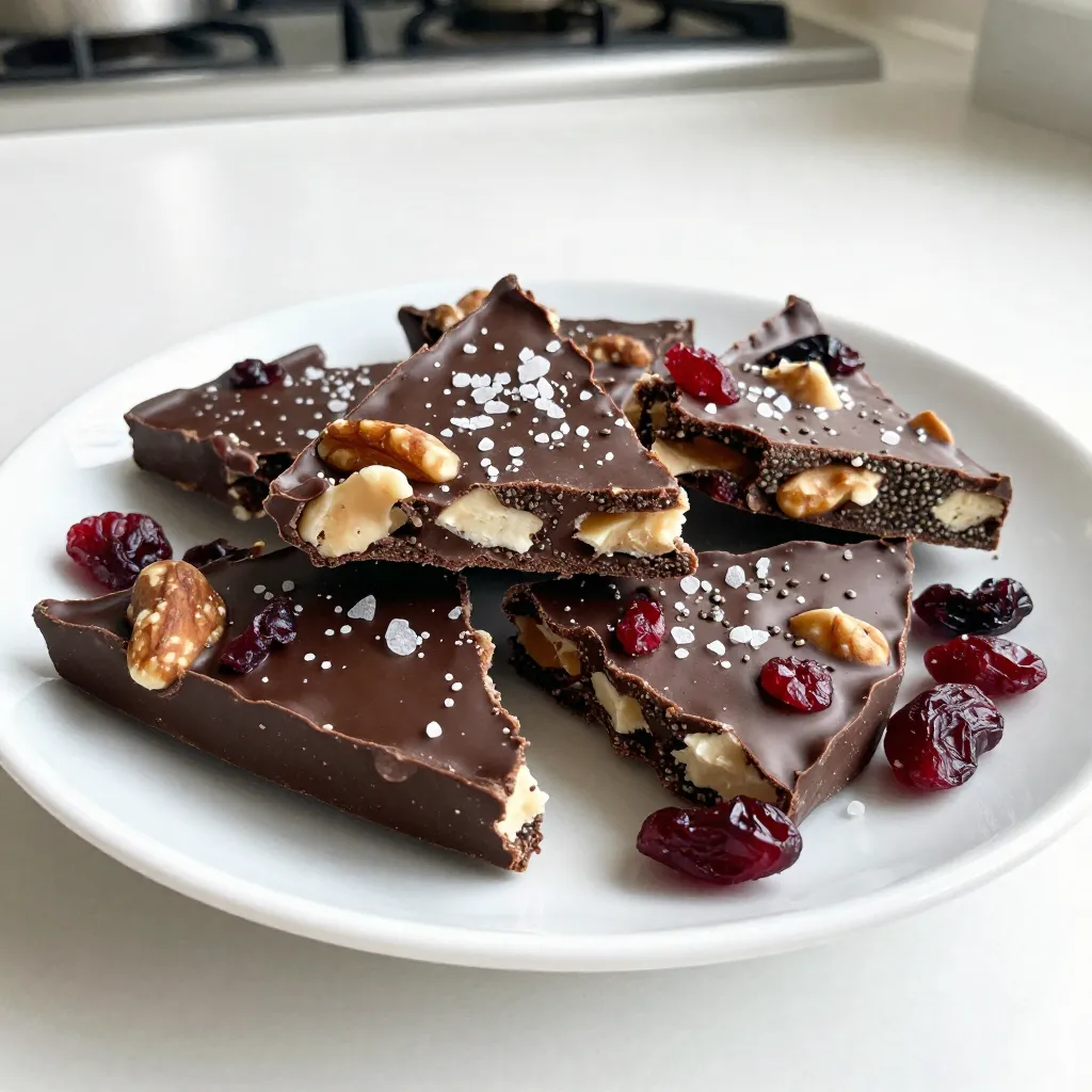 Leckeres Dark Chocolate Sea Salt Bark Rezept