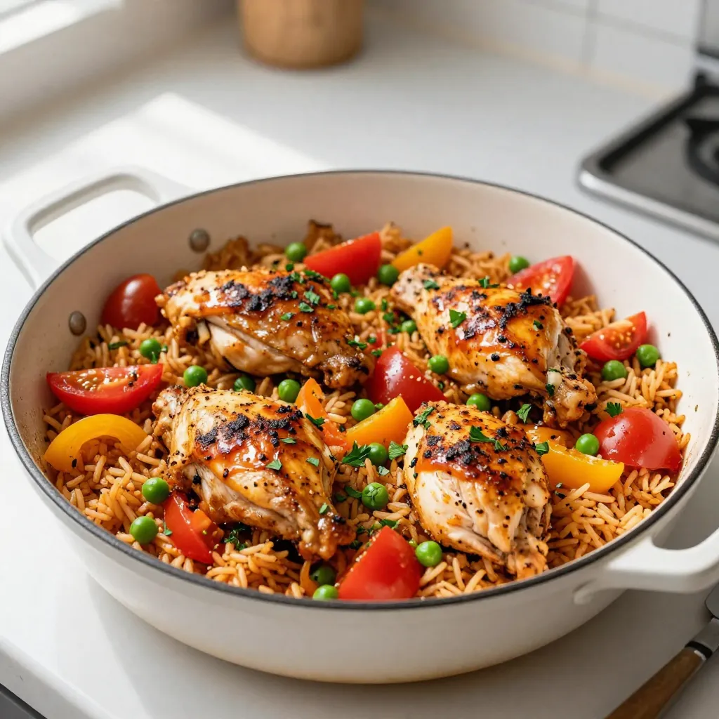 Cajun Chicken and Rice Skillet Herzhaftes Genussrezept