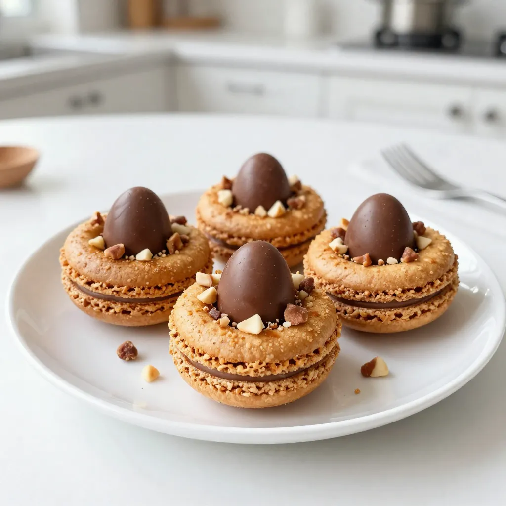 Kokos-Makronen-Nester Einfaches Rezept für Genuss