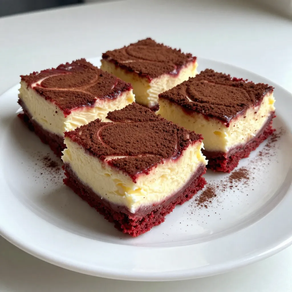 Leckere Red Velvet Cheesecake Bars Einfaches Rezept