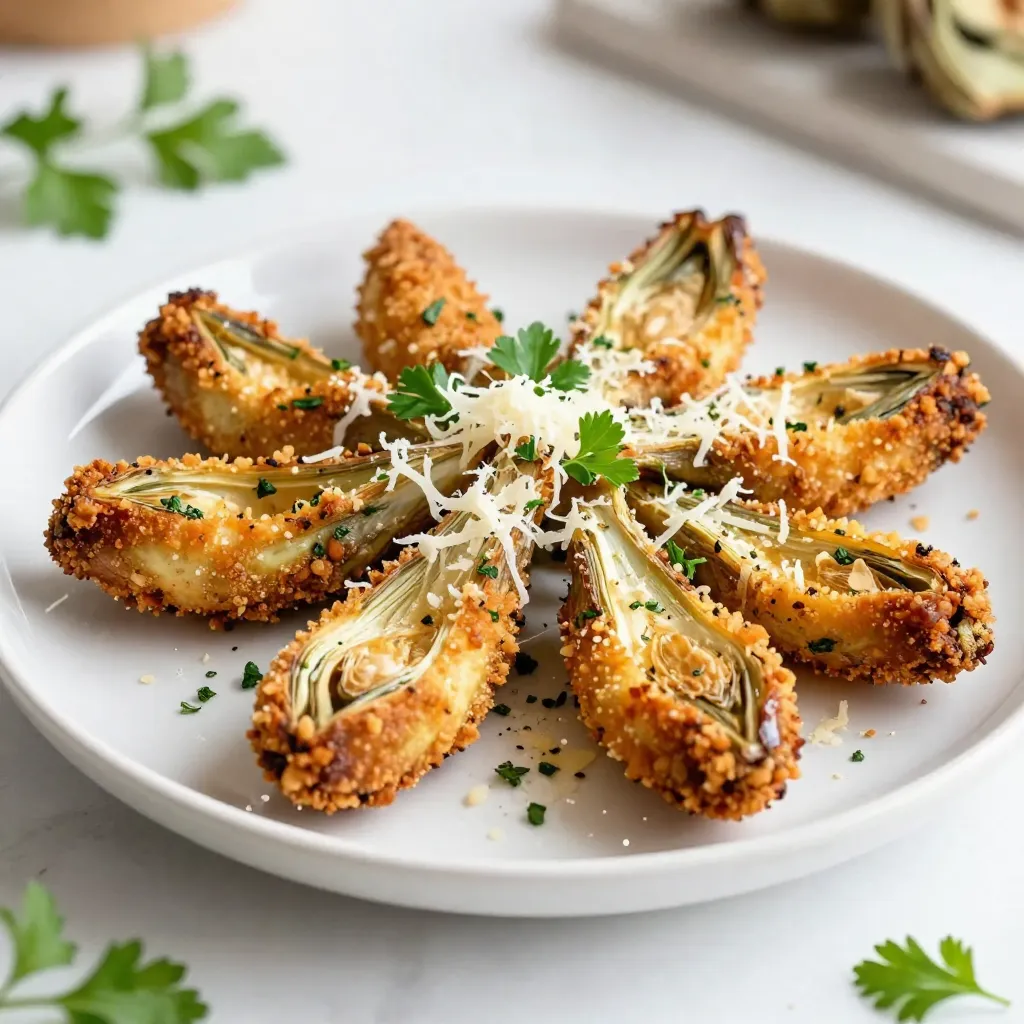 Crispy Parmesan Artischockenherzen Einfaches Rezept