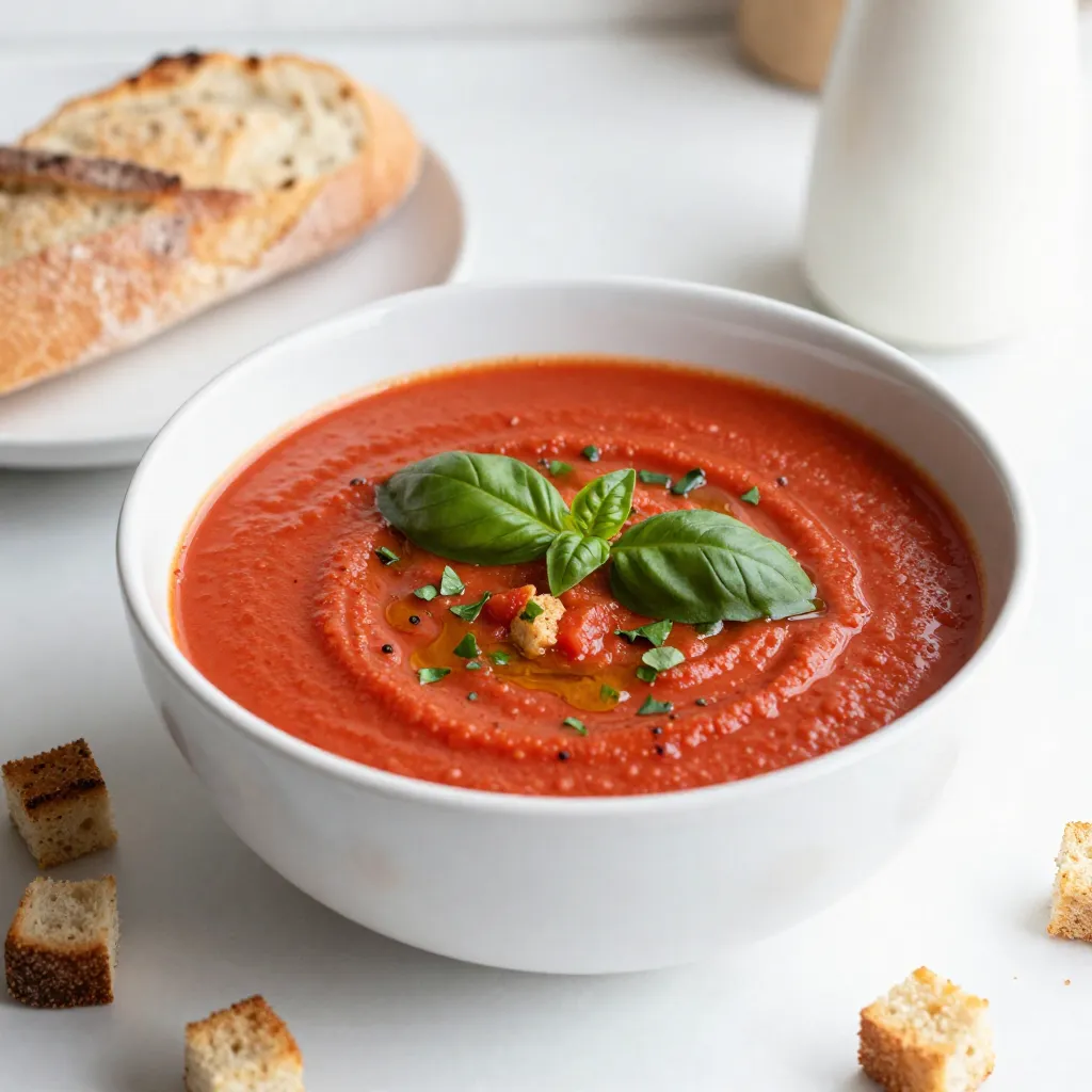 Roasted Tomato Basil Soup Köstlich und Einfach Rezept