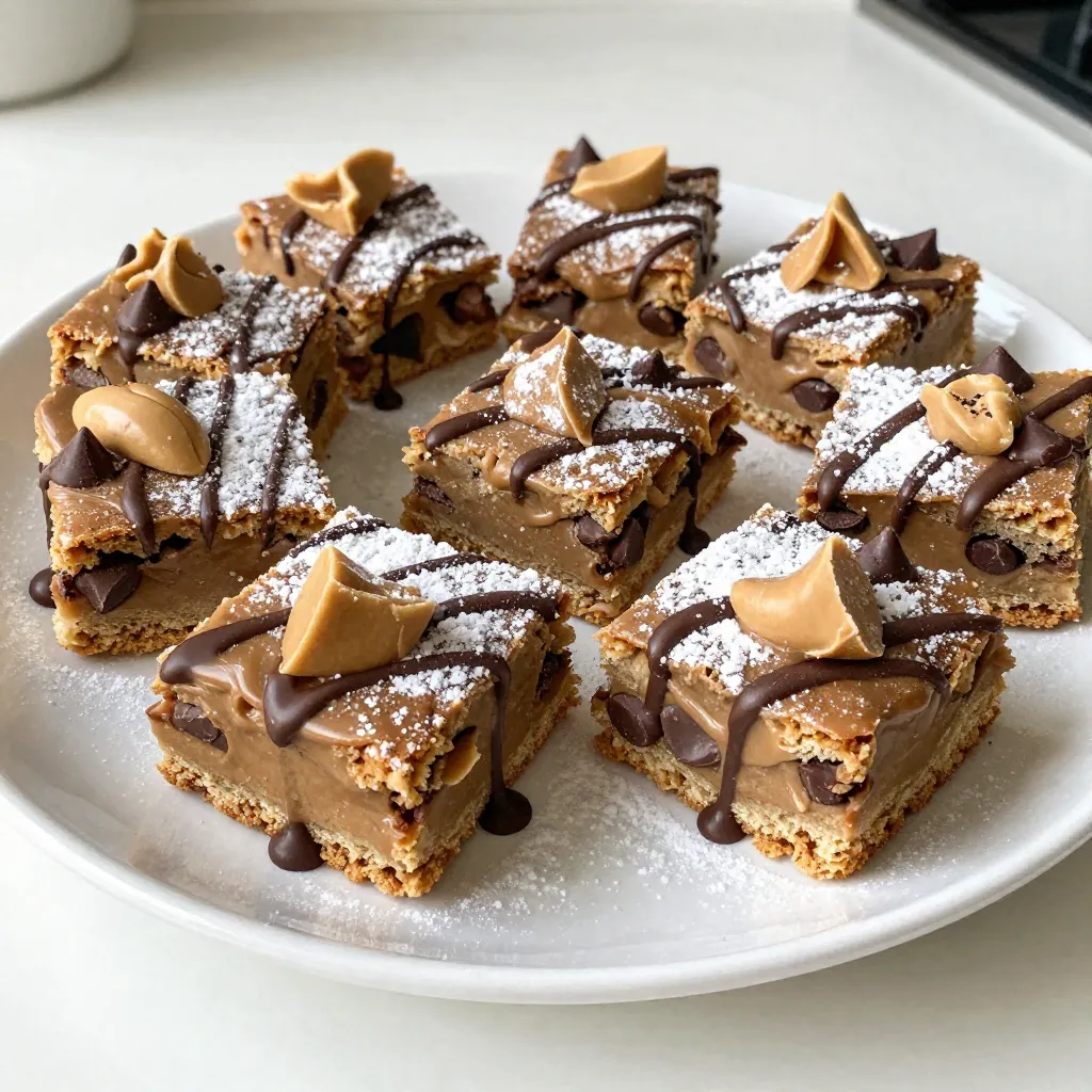 Peanut Butter Cup Blondies Leckerer Genuss für Dich
