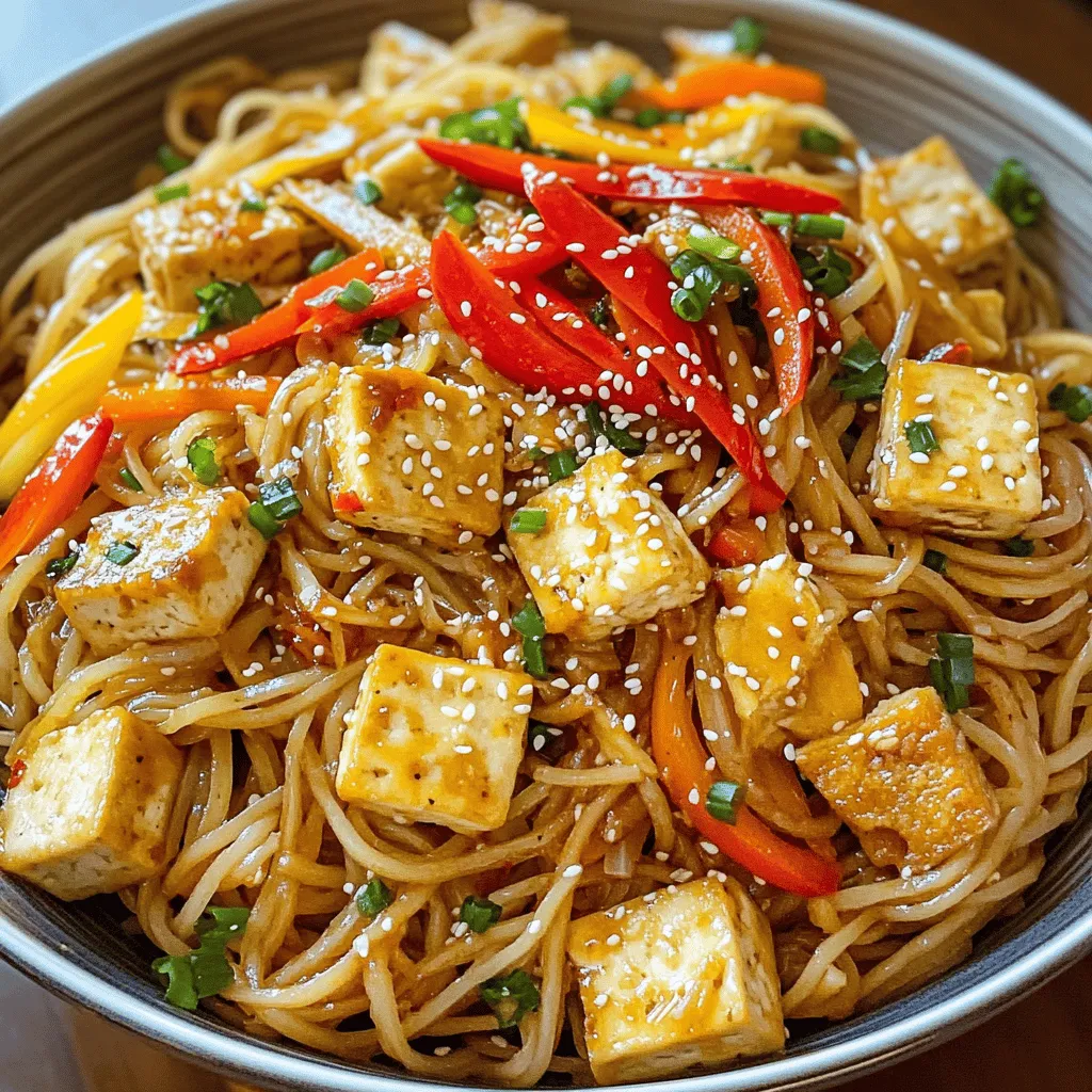 Garlic Chili Tofu Noodles 15-Minute Blitzgericht