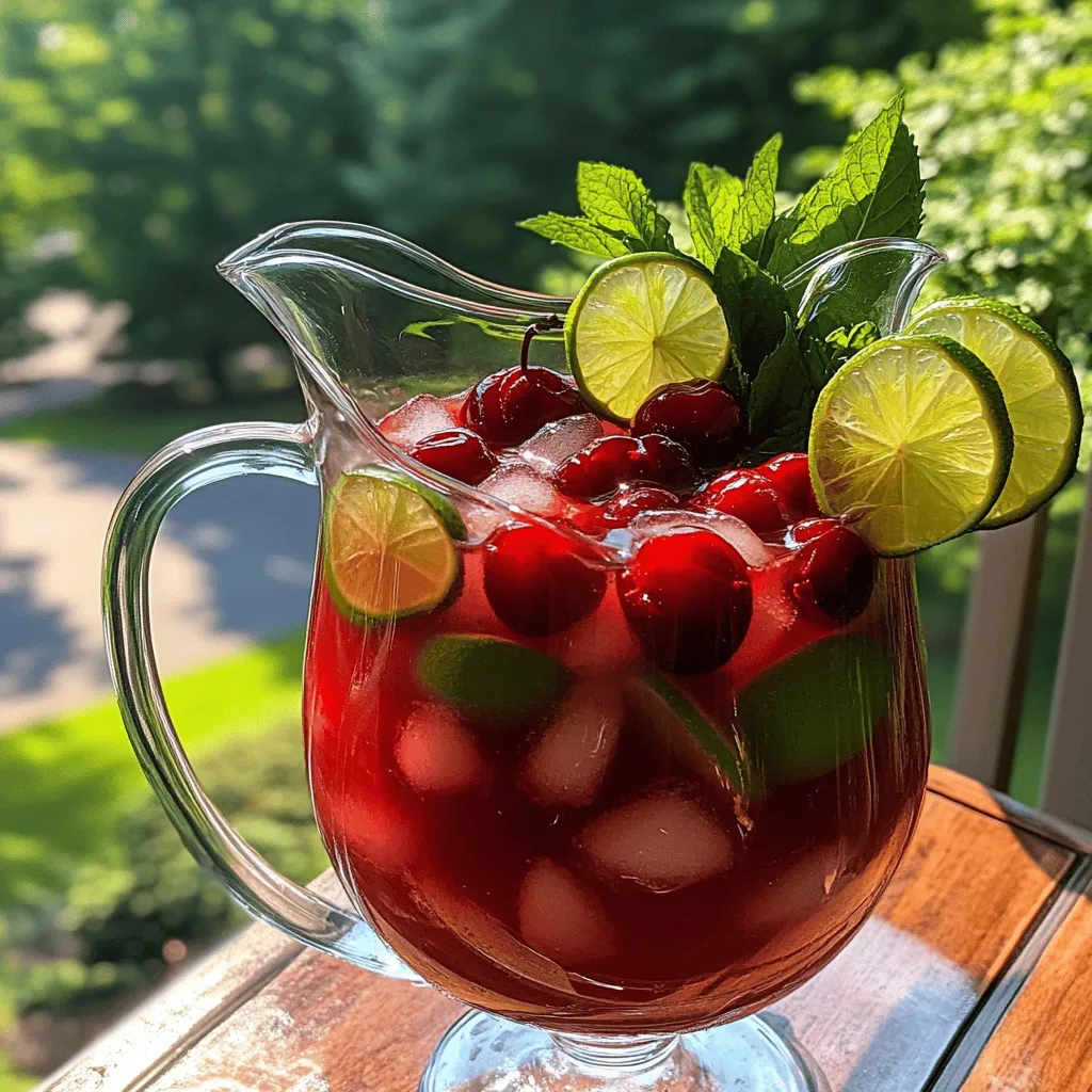 Cherry Agua Fresca Frisch für den Sommergenuss