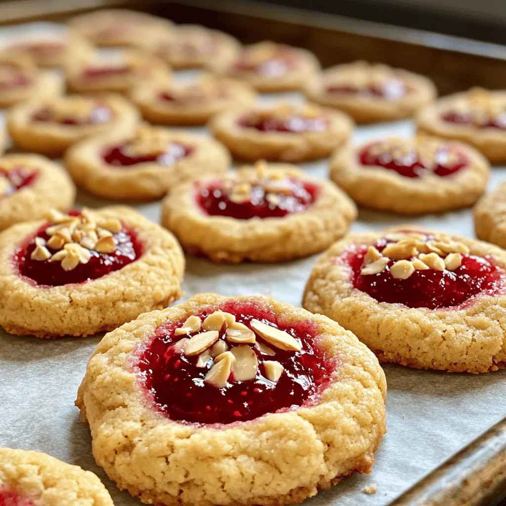 Raspberry Almond Thumbprint Cookies Einfaches Rezept