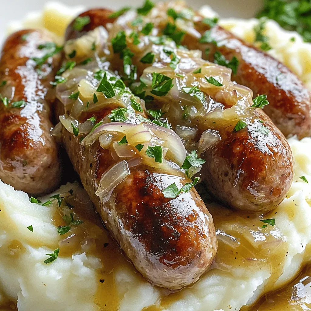 Bangers and Mash Einfaches und Leckeres Rezept