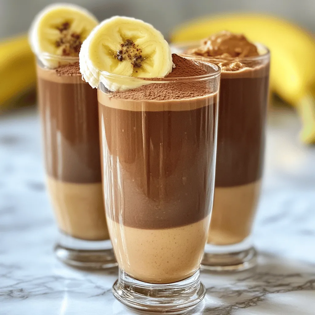 Schokoladen-Bananen-Smoothie Genuss für jeden Tag